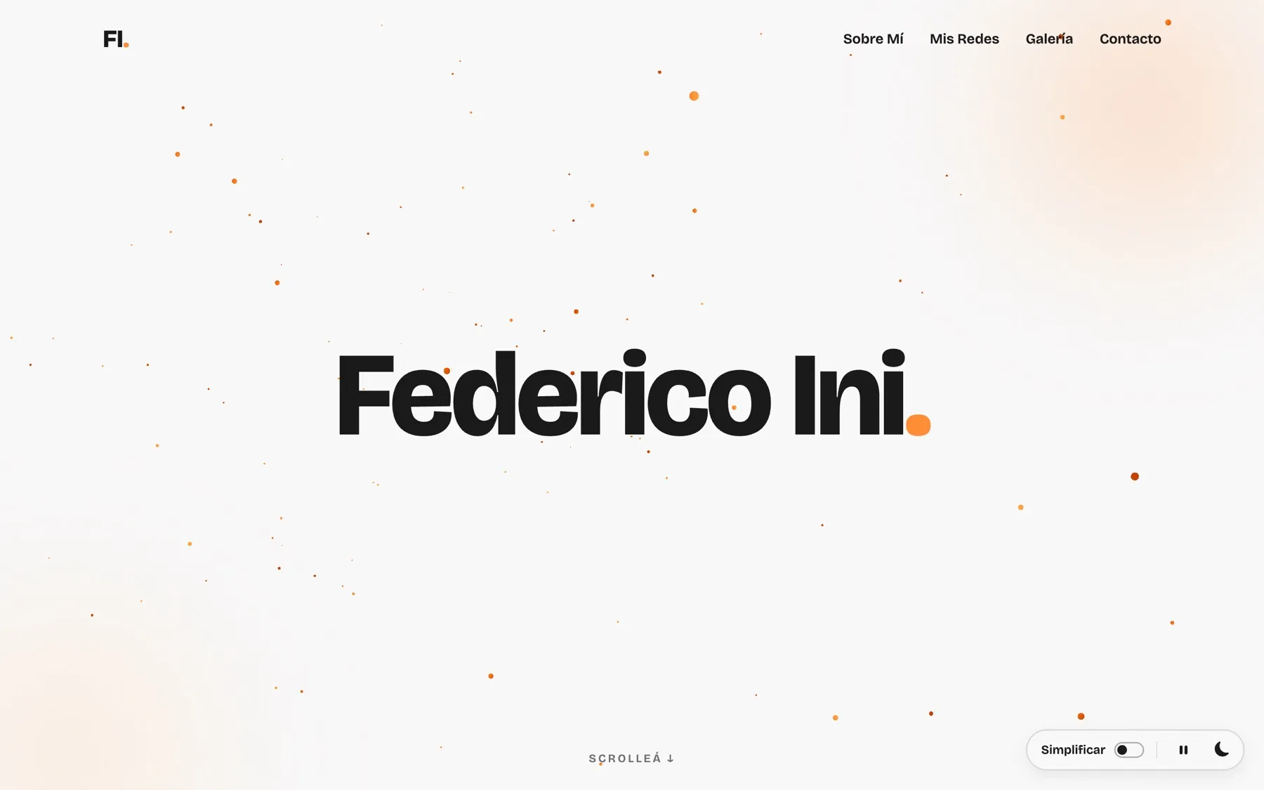 Página de inicio de Federico Ini